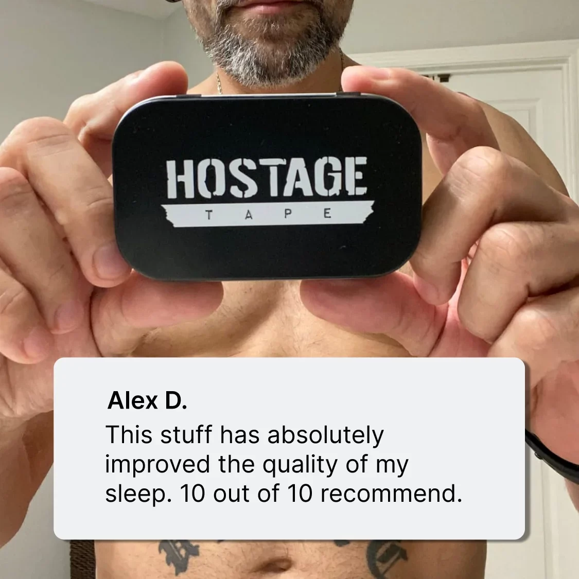 Hostage Tape Starter Trial - 30 Day Pack Mouth Tape and Nose Strips + FREE Bedside Tin + FREE $50 Gift Code - Image 10