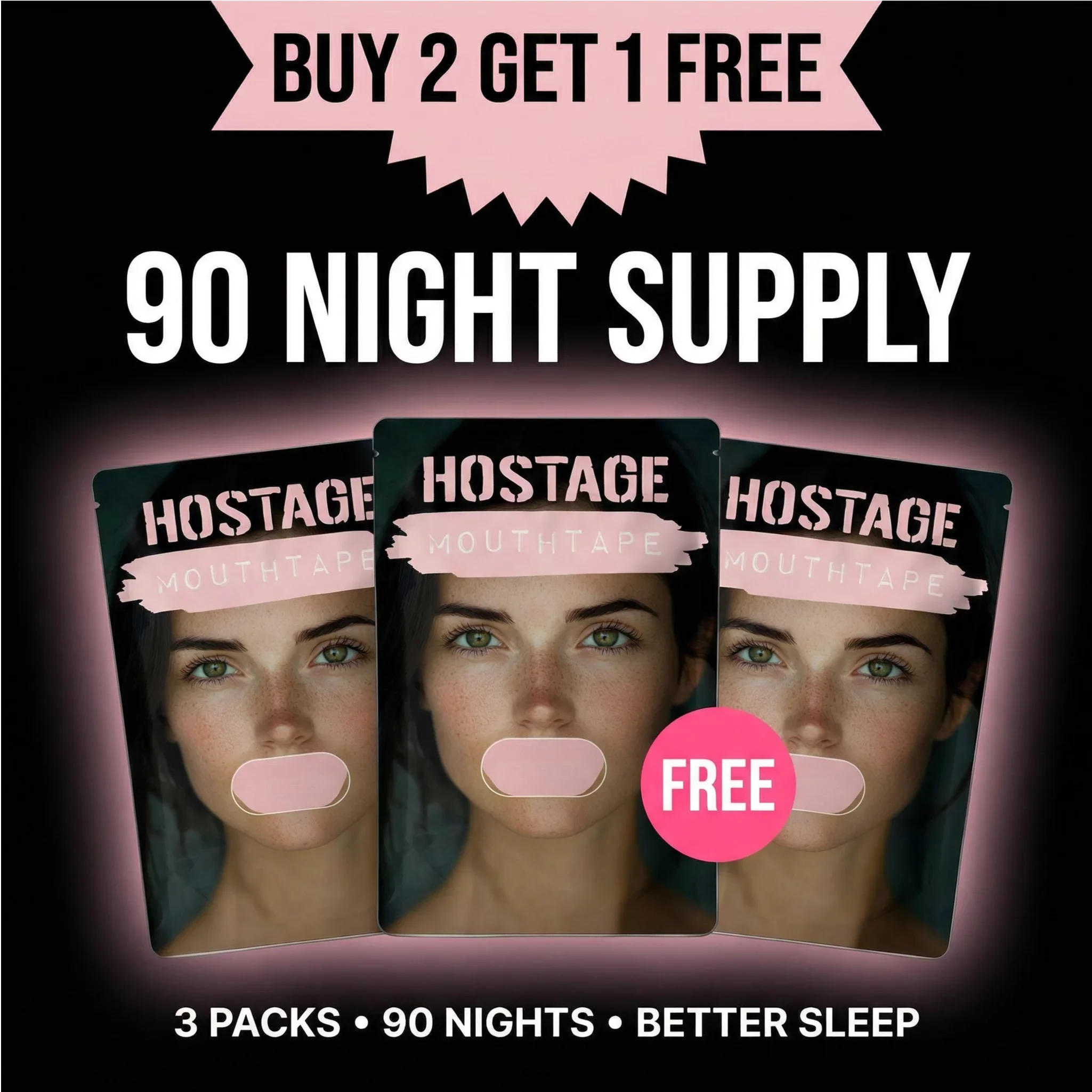 Hostage Mouth Tape Buy 2 Get 1 FREE - Starter Pack - Women's - Image 20