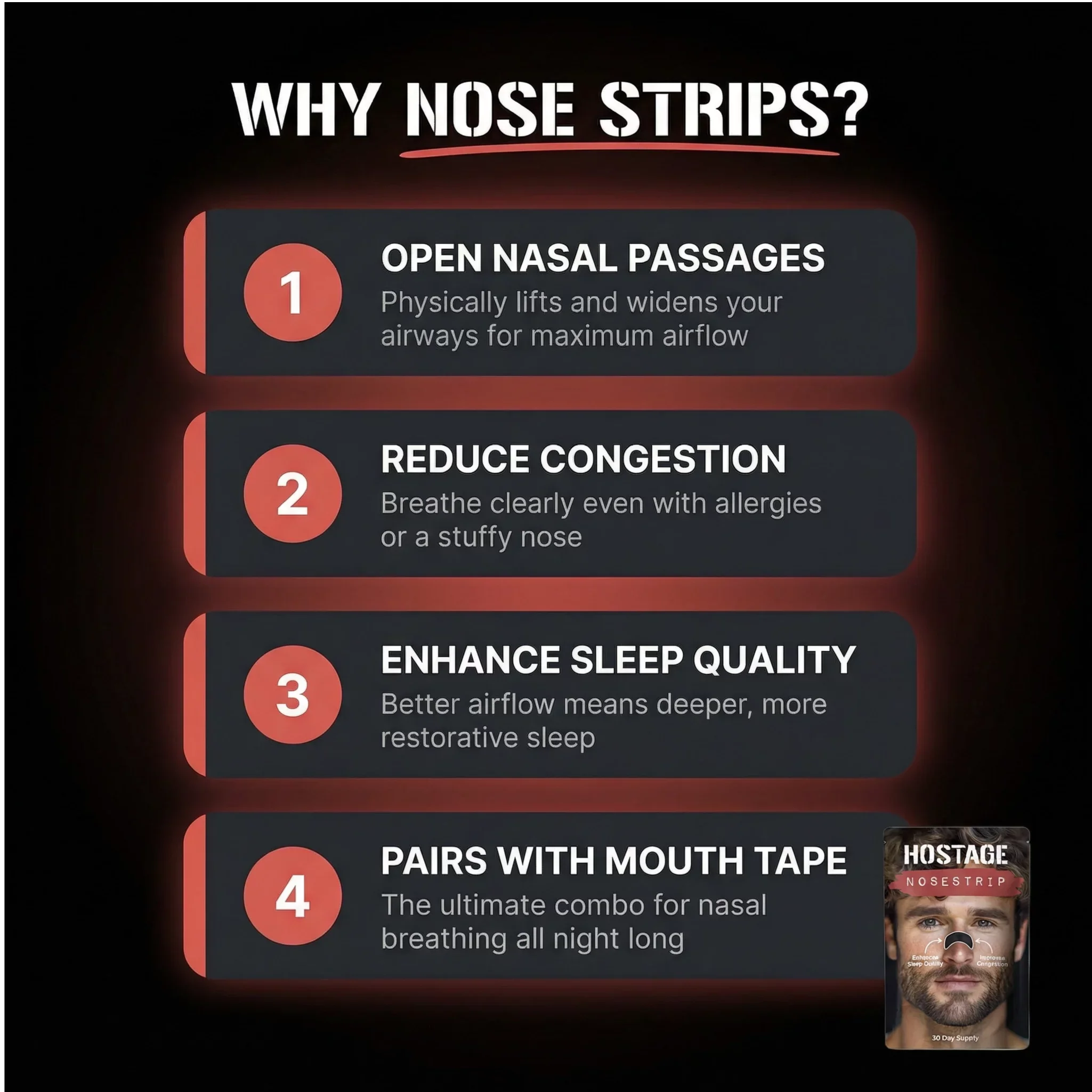 Hostage Nose Strips: 1/3/6/12 Month Supplies - Image 11